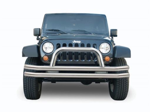 Picture of Rampage 1976 - 1983 Jeep CJ5 Double Tube Bumper Front - Stainless