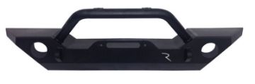 Picture of Rampage 07 - 22 Jeep Wrangler JLJK 20 - 22 Gladiator JT Rock Rage Front Bumper - Black