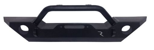 Picture of Rampage 07 - 22 Jeep Wrangler JLJK 20 - 22 Gladiator JT Rock Rage Front Bumper - Black