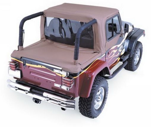 Picture of Rampage 1992 - 1995 Jeep Wrangler(YJ) Cab Soft Top And Tonneau Cover - Spice Denim