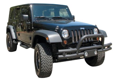 Picture of Rampage 2007 - 2018 Jeep Wrangler(JK) Double Tube Bumper Front - Black