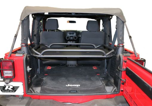 Picture of Rampage 2007 - 2018 Jeep Wrangler(JK) Rear Sport Rack - Black