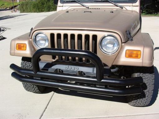 Picture of Rampage 1976 - 1983 Jeep CJ5 Double Tube Bumper Front - Black