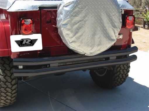 Picture of Rampage 1987 - 1995 Jeep Wrangler(YJ) Double Tube Bumper - Black