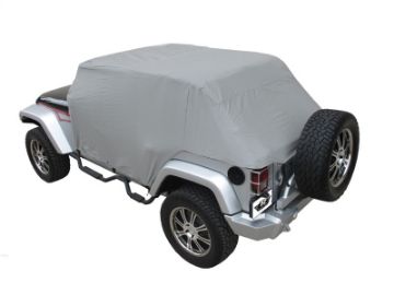 Picture of Rampage 2007 - 2018 Jeep Wrangler(JK) Unlimited Cab Cover With Door Flaps - Grey