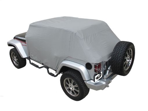 Picture of Rampage 2007 - 2018 Jeep Wrangler(JK) Unlimited Cab Cover With Door Flaps - Grey