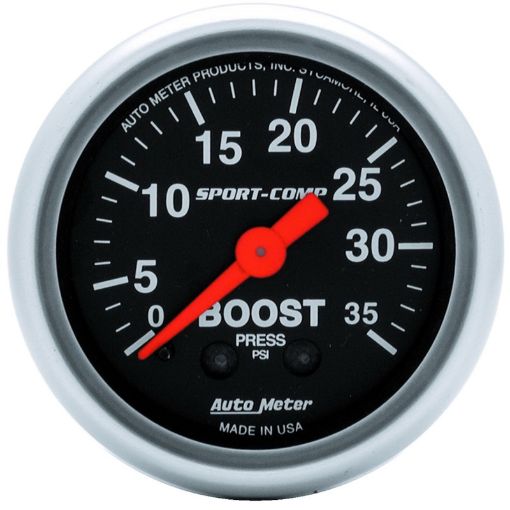 Picture of Autometer Sport - Comp 52mm 35 PSI Mechanical Boost Gauge