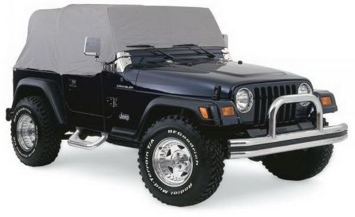 Picture of Rampage 1987 - 1991 Jeep Wrangler(YJ) Cab Cover With Door Flaps - Grey