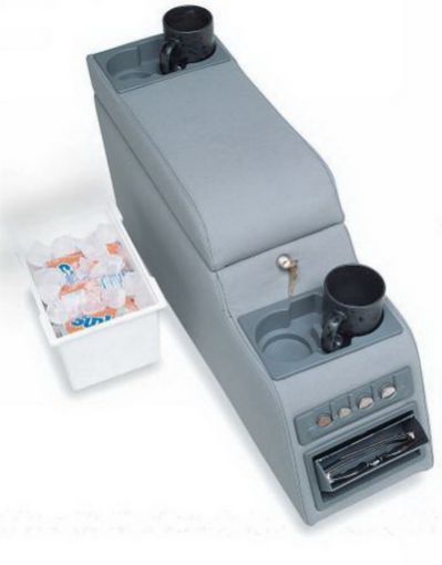 Picture of Rampage 1976 - 1983 Jeep CJ5 Locking Center Console - Grey