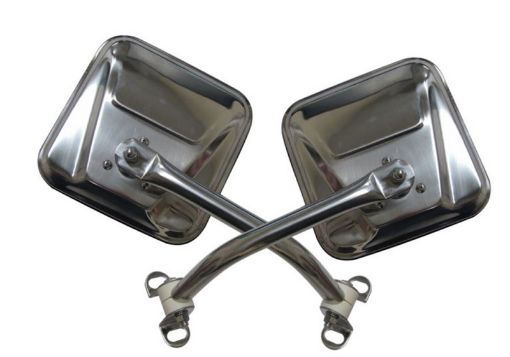 Picture of Rampage 1976 - 1983 Jeep CJ5 Mirror Kit - Stainless