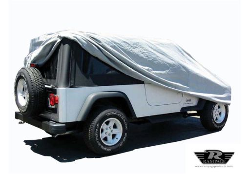 Picture of Rampage 2004 - 2006 Jeep Wrangler(TJ) LJ Unlimited Car Cover - Grey
