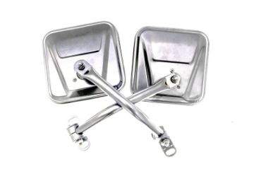 Picture of Rampage 1955 - 1983 Jeep CJ5 Side Mirrors - Stainless
