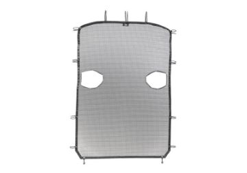 Picture of Rampage 2018 - 2019 Jeep Wrangler(JL) Unlimited Sport 4 - Door Mesh Shade Top - Extended - Black