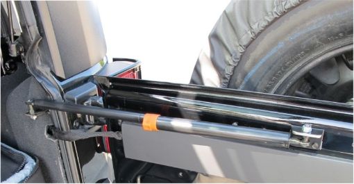 Picture of Rampage 2007 - 2010 Jeep Wrangler(JK) Rear Door Heavy Duty Gas Strut - Black