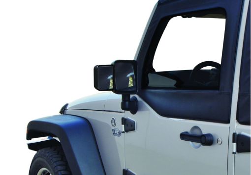 Picture of Rampage 2007 - 2018 Jeep Wrangler(JK) Mirror Extensions - Black