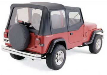 Picture of Rampage 1999 - 2019 Universal Tire Cover 27 Inch - 29 Inch - Black Denim