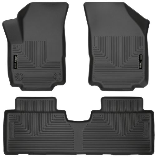 Picture of Husky Liners 18 - 23 GMC Terrain WeatherBeater Black Front 2nd Seat Floor Liners