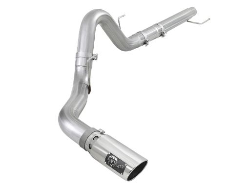 Picture of aFe Atlas 4in Aluminized Steel DPF - Back Exh 18 - 19 Ford F - 150 V6 - 3.0L (td) w Polished Tip