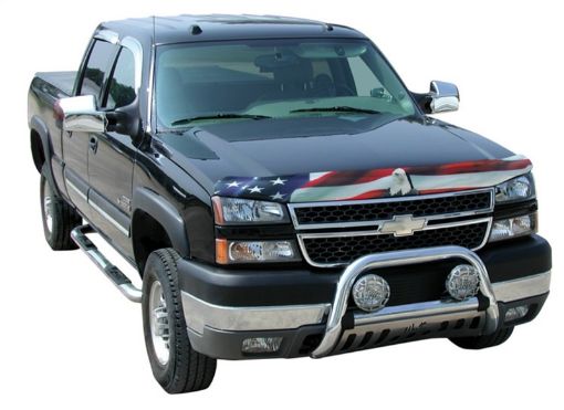 Picture of Stampede 2007 - 2010 Chevy Silverado 2500 HD Vigilante Premium Hood Protector - Flag