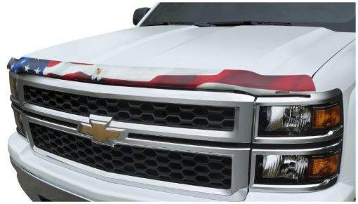 Picture of Stampede 2011 - 2014 Chevy Silverado 2500 HD Vigilante Premium Hood Protector - Flag