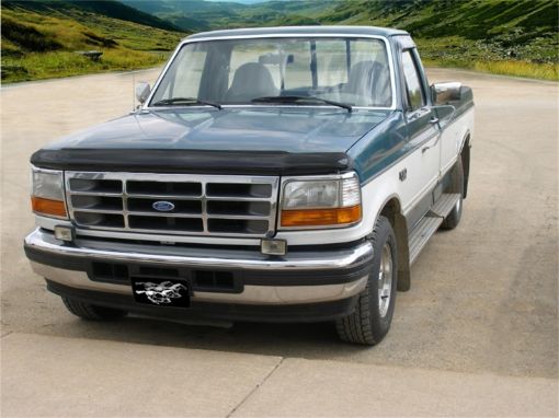 Picture of Stampede 1992 - 1996 Ford F - 250 Vigilante Premium Hood Protector - Smoke