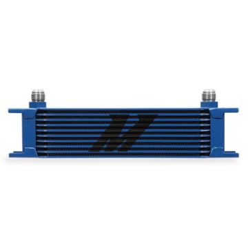 Picture of Mishimoto Universal 10 Row Oil Cooler - Blue