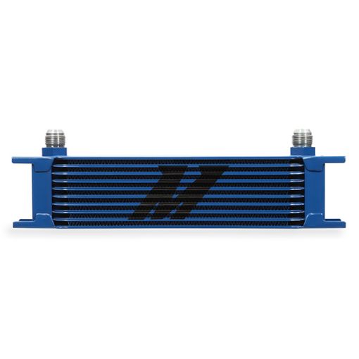 Picture of Mishimoto Universal 10 Row Oil Cooler - Blue
