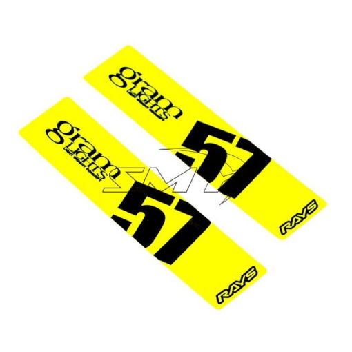 Picture of Gram Lights 57DR57CR Spoke Sticker Luminous Yellow (2 PCS)