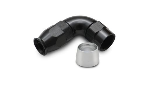 Picture of Vibrant - 6AN 90 Degree Elbow Hose End Fitting for PTFE Lined Hose