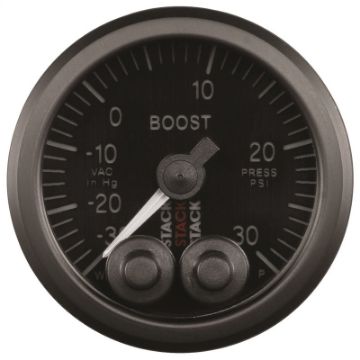 Picture of Autometer Stack Instruments 52mm - 30INHG To 30PSI Pro Control Boost Pressure Gauge - Black
