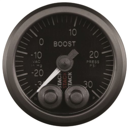 Picture of Autometer Stack Instruments 52mm - 30INHG To 30PSI Pro Control Boost Pressure Gauge - Black