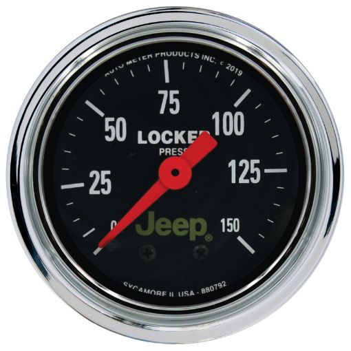 Picture of Autometer Jeep 2 - 116in 150 PSI Mechanical Air Locker Gauge