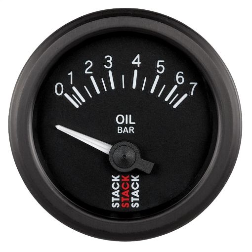 Picture of Autometer Stack 52mm 0 - 7 Bar M10 (M) Electric Oil Pressure Gauge - Black