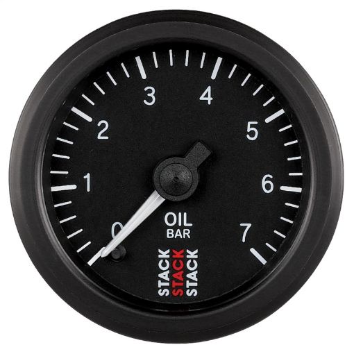 Picture of Autometer Stack 52mm 0 - 7 Bar M10 Male Pro Stepper Motor Oil Pressure Gauge - Black