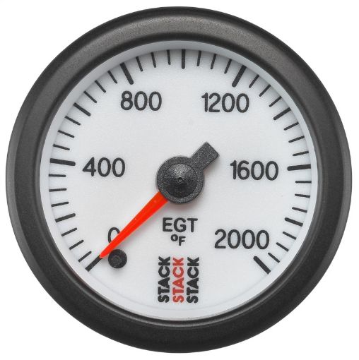 Picture of Autometer Stack 52mm 0 - 2000 Deg F Pro Stepper Motor Exhaust Gas Temp Gauge - White