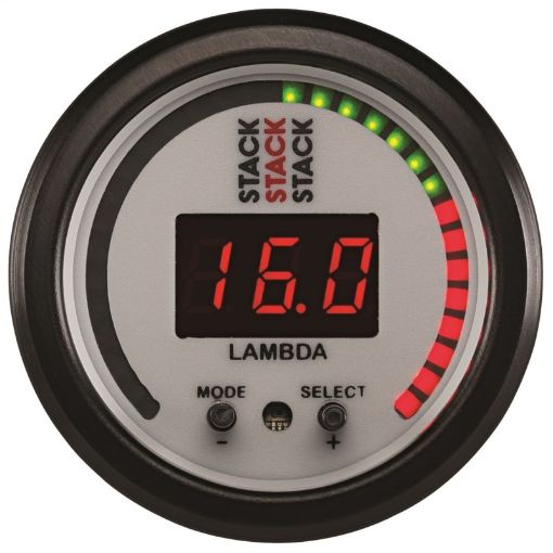 Picture of Autometer Stack 52mm Pro - Control Wideband AirFuel Ratio (Lambda) Gauge - White