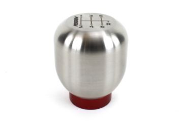 Picture of Perrin 17 - 18 Honda Civic Brushed Stainless Steel Large Shift Knob - 6 Speed