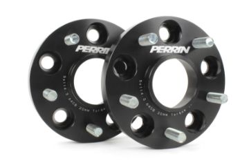 Picture of Perrin 17 - 18 Honda Civic Si 64.1mm Hub 5x114.3 20mm Wheel Spacers (One Pair)