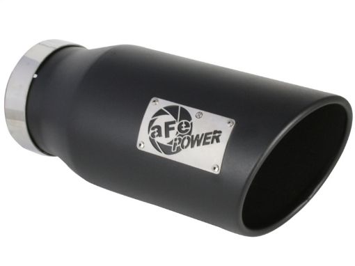 Picture of aFe MACH Force - XP 409 SS Right Side Single Wall Exhaust Tip 5in Inlet x 7in Outlet x 15in L