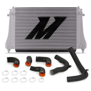 Picture of Mishimoto 2015 VW MK7 Golf TSI GTI R Performance Intercooler Kit w Pipes (Black)