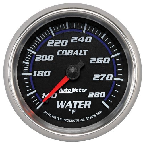 Picture of Autometer Cobalt 66.7mm 140 - 280 degree F. Water Temprature Gauge
