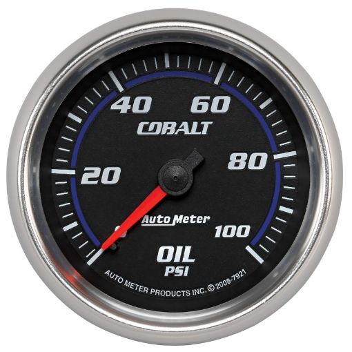 Picture of Autometer Cobalt 66mm 0 - 100 PSI Oil Pressure Gauge