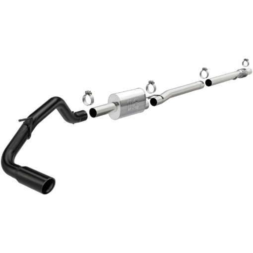 Picture of MagnaFlow 2019 Ford Ranger 2.3L Black Coated Stainless Steel Cat - Back Exhaust