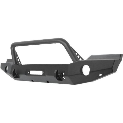 Picture of Westin 07 - 18 Jeep Wrangler JK WJ2 Full Width Front Bumper wBull Bar Textured Black
