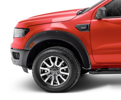 Picture of Bushwacker 2019 Ford Ranger Fleetside Pocket Style Flares 2pc Front - Black