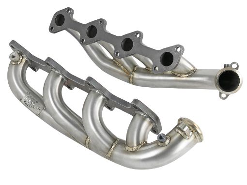 Picture of aFe Twisted Steel 1.75 - 2in 304 SS Headers 03 - 07 Ford Diesel Trucks V8 - 6.0L (td)