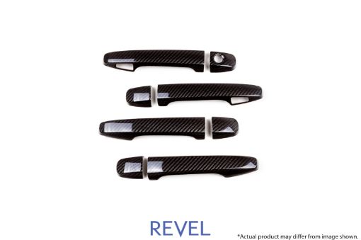 Picture of Revel GT Dry Carbon Door Handle Covers (FLFRRLRR) 15 - 18 Subaru WRXSTI - 8 Pieces