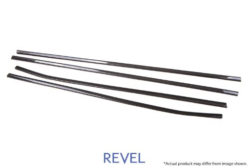 Picture of Revel GT Dry Carbon Window Outer Trim (FLFRRLRR) 15 - 18 Subaru WRXSTI - 4 Pieces