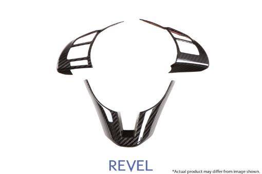 Picture of Revel GT Dry Carbon Steering Wheel Insert Covers 14 - 17 Mazda Mazda3 - 3 Pieces