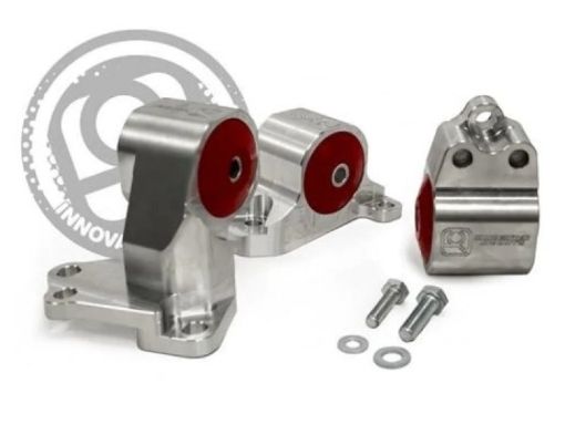 Picture of Innovative 94 - 01 Acura Integra Billet Conversion Silver Aluminum Mount Kit (BD Series) 85A Bushings